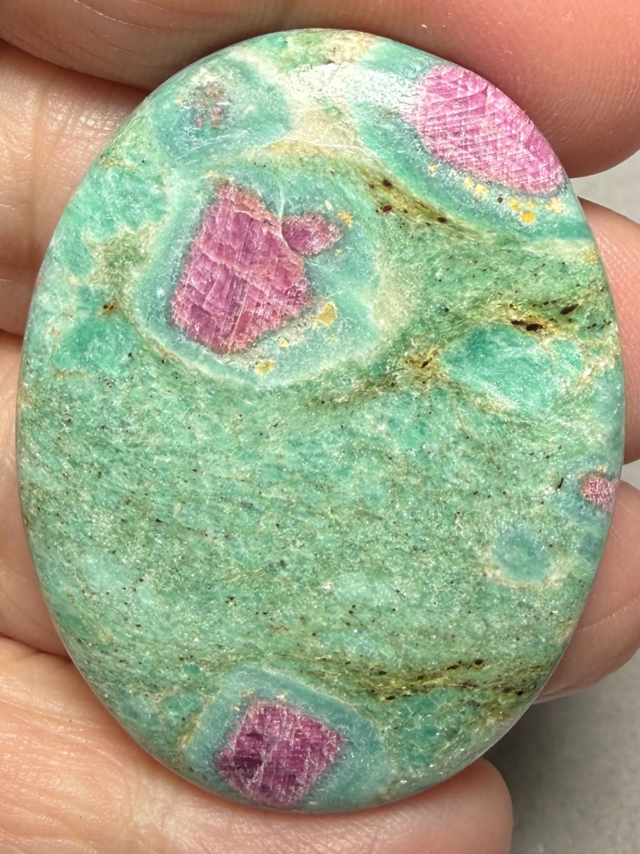 Oval 44x34mm Ruby Fuchsite Cabochon 62