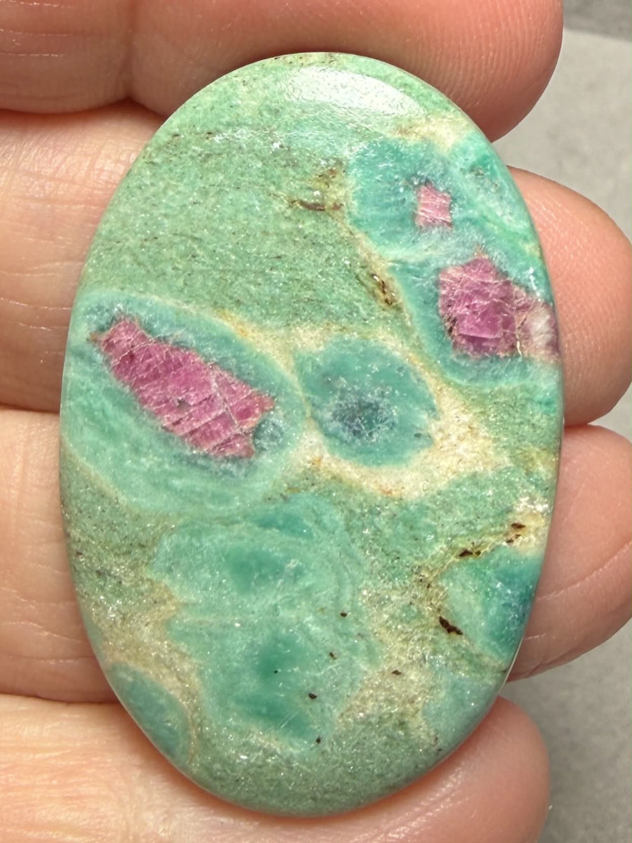 Oval 40x27mm Ruby Fuchsite Cabochon 67