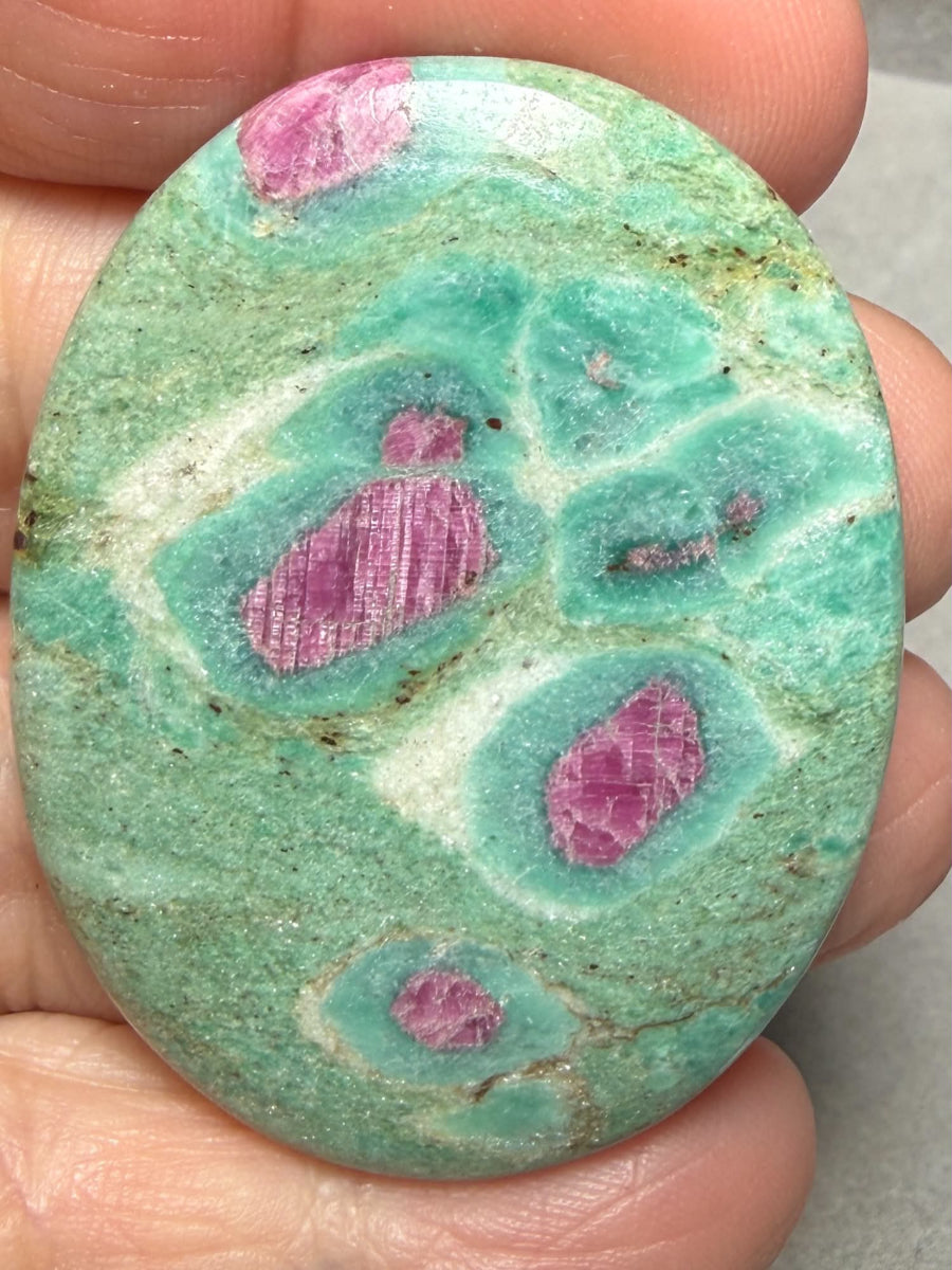 Oval 46x36mm Ruby Fuchsite Cabochon 72