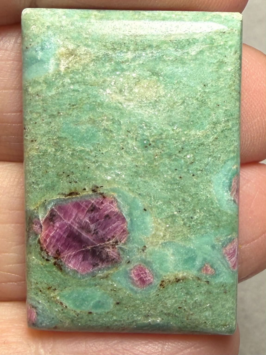 Rectangle 34x23mm Ruby Fuchsite Cabochon 73