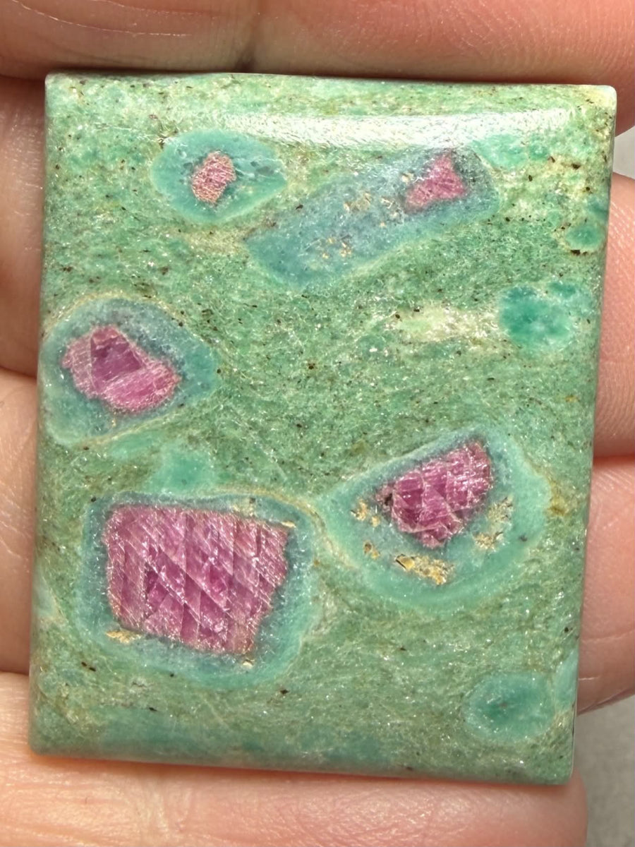 Rectangle 35x28mm Ruby Fuchsite Cabochon 77