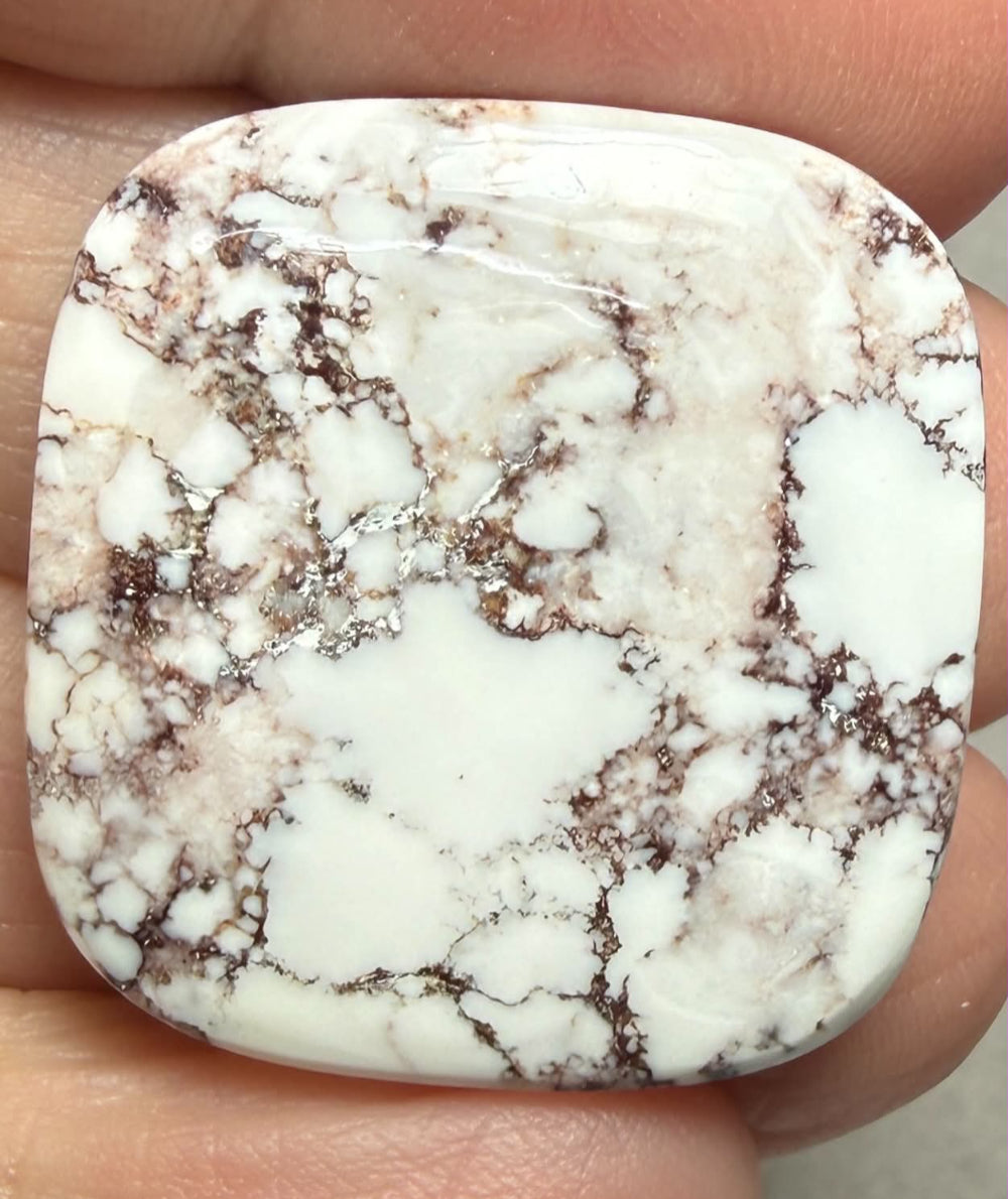 Square 27x27mm Wild Horse Magnesite Cabochon 33
