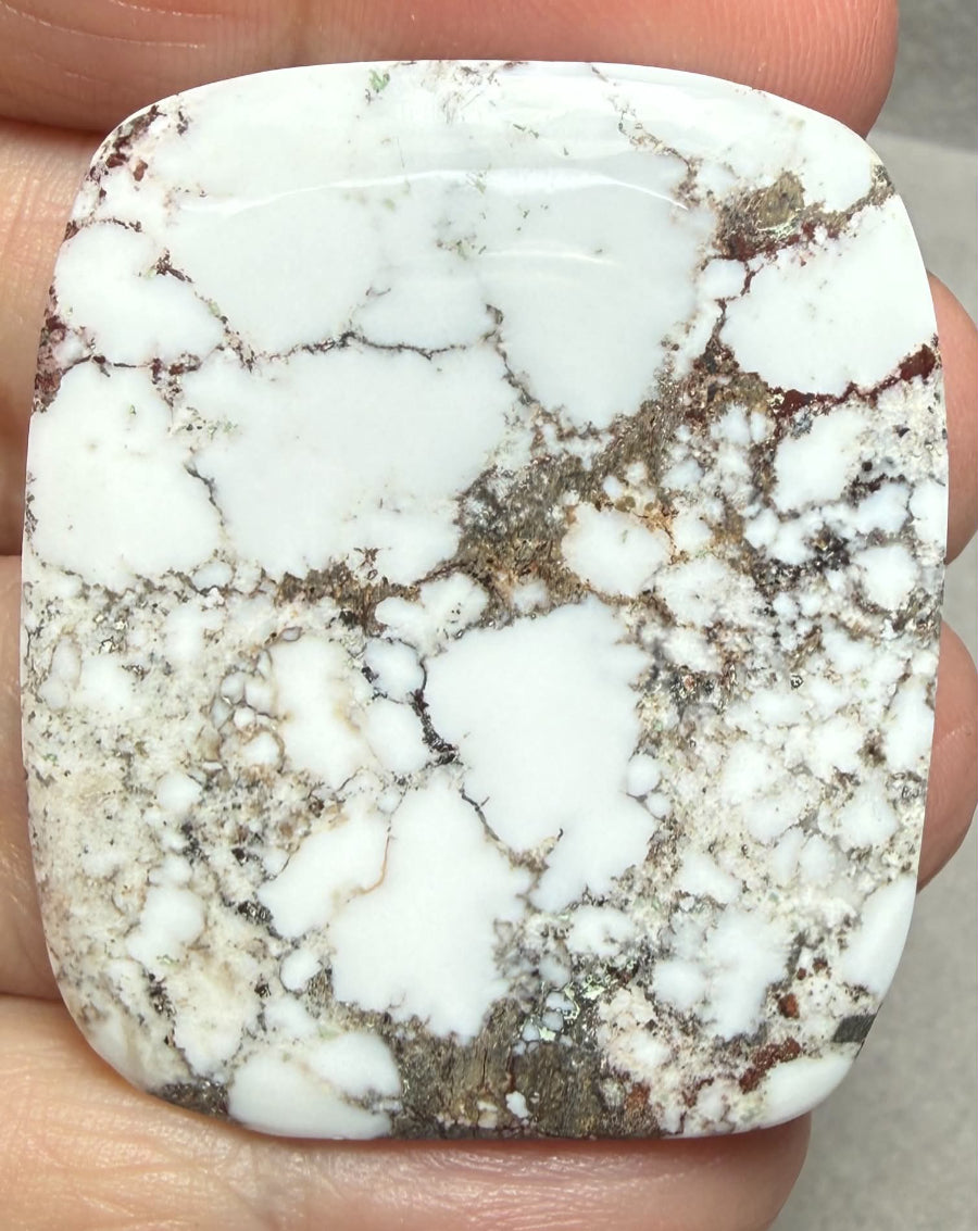 Rectangle 40x34mm Wild Horse Magnesite Cabochon 36