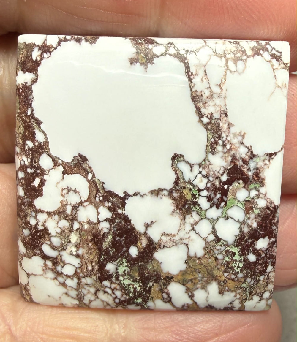 Rectangle 33x32mm Wild Horse Magnesite Cabochon 38