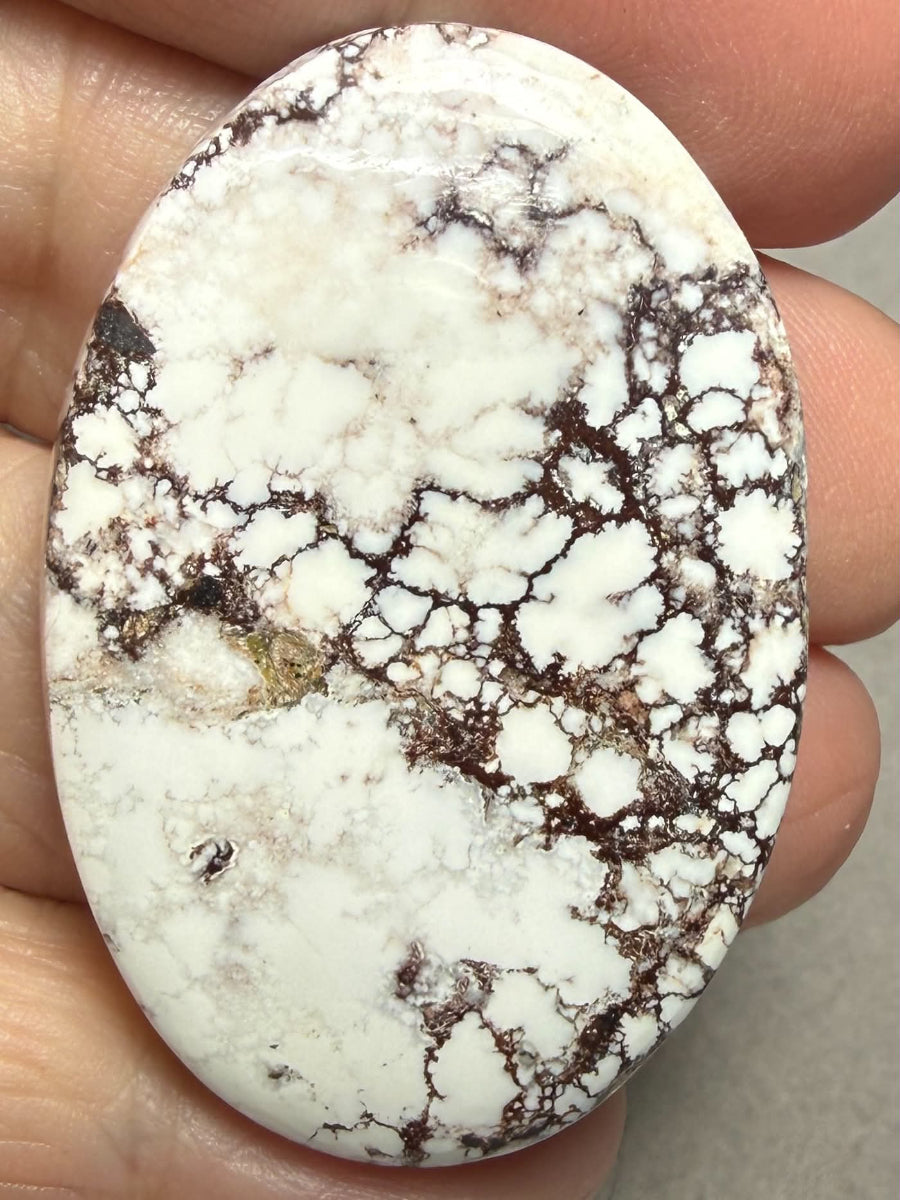 Oval 44x30mm Wild Horse Magnesite Cabochon 52