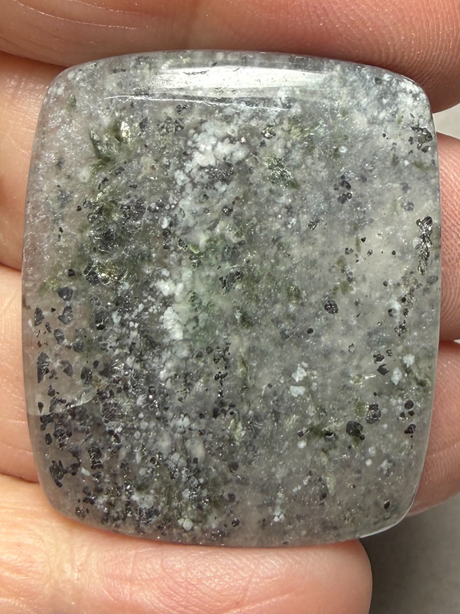Rectangle 35x29mm Galaxy Star Sunstone Cabochon 09