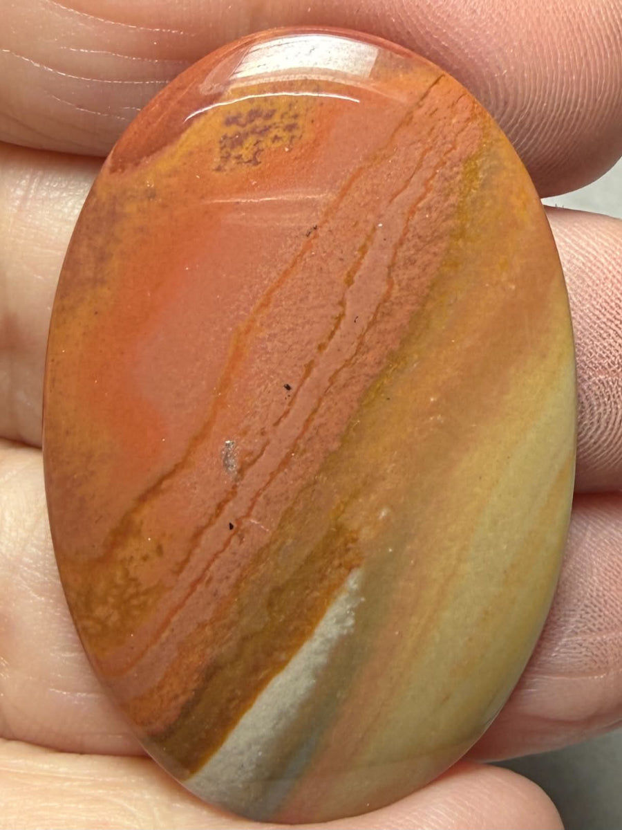 Oval 43x29mm Polychrome Jasper Cabochon 65