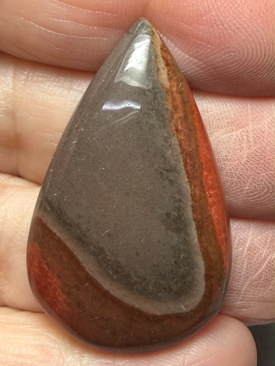 Teardrop 38x23mm Polychrome Jasper Cabochon 72