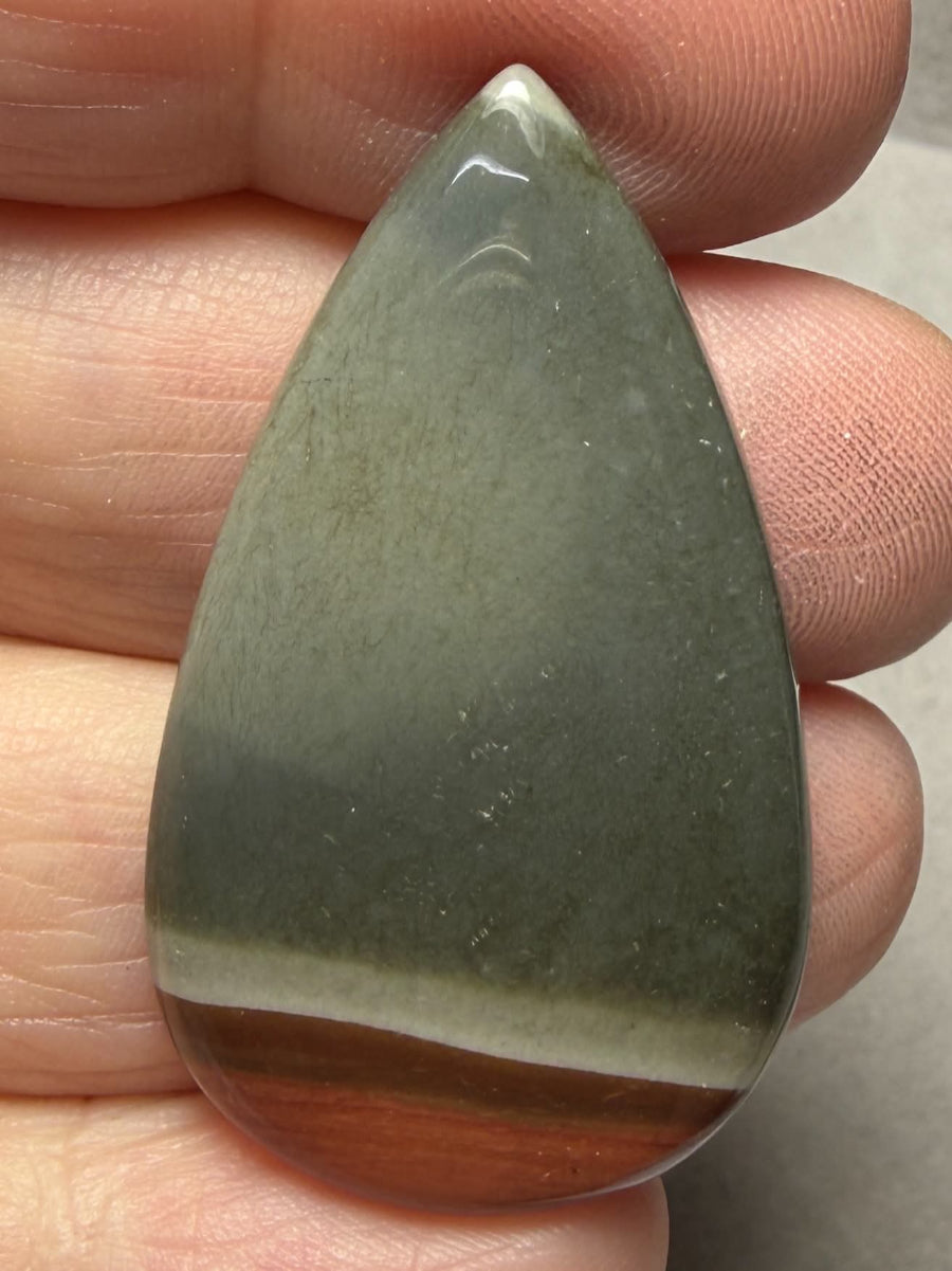 Teardrop 41x24mm Polychrome Jasper Cabochon 79