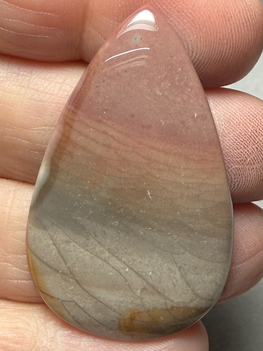 Teardrop 43x26mm Polychrome Jasper Cabochon 80