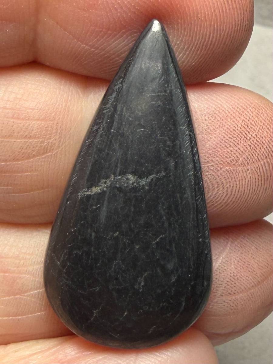 Teardrop 34x18mm Shungite Cabochon 36