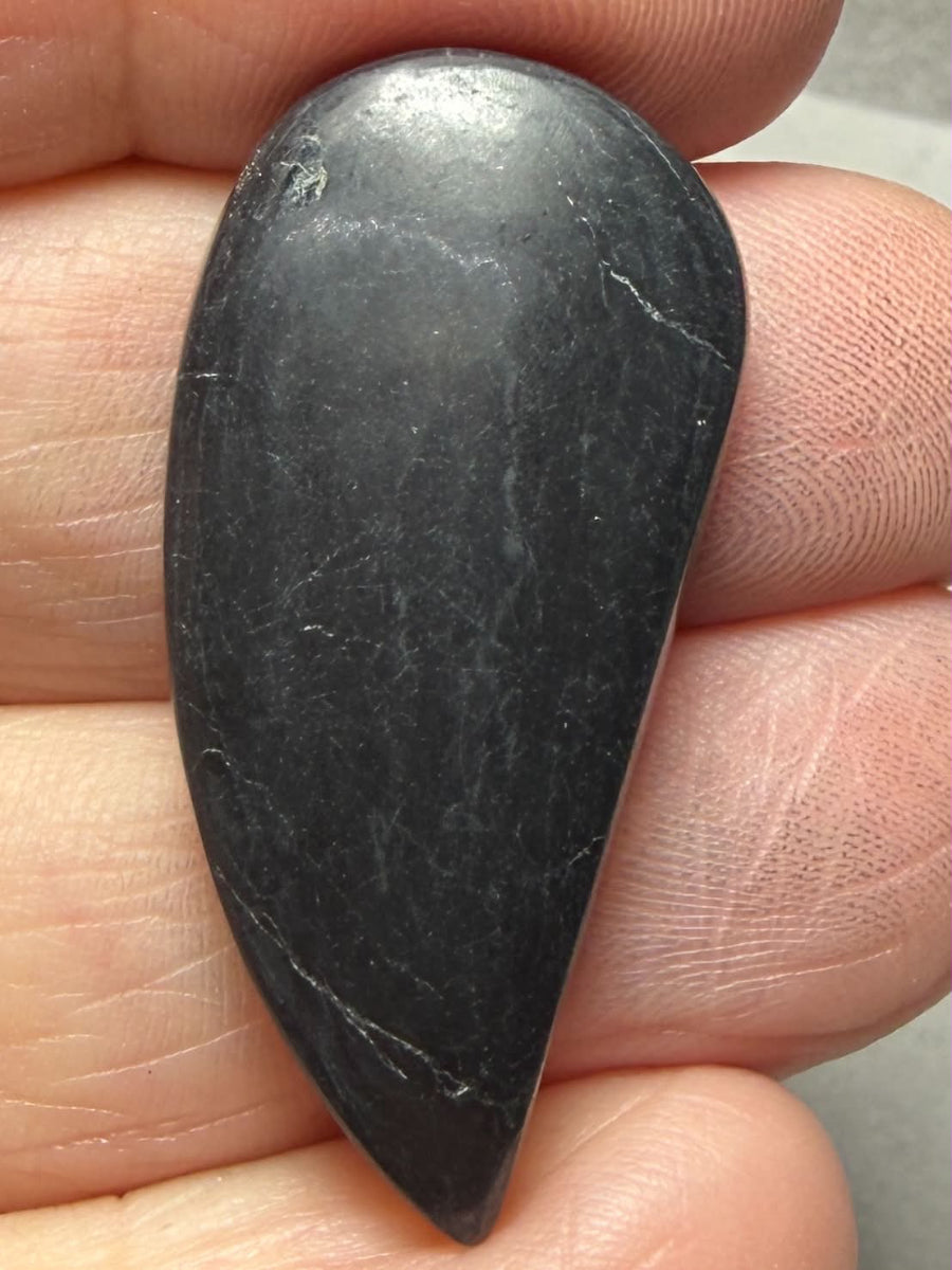 Freeform 36x17mm Shungite Cabochon 43