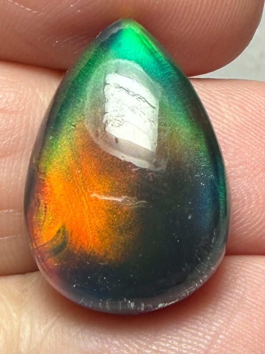 Teardrop 21x14mm Aurora Opal Cabochon 72