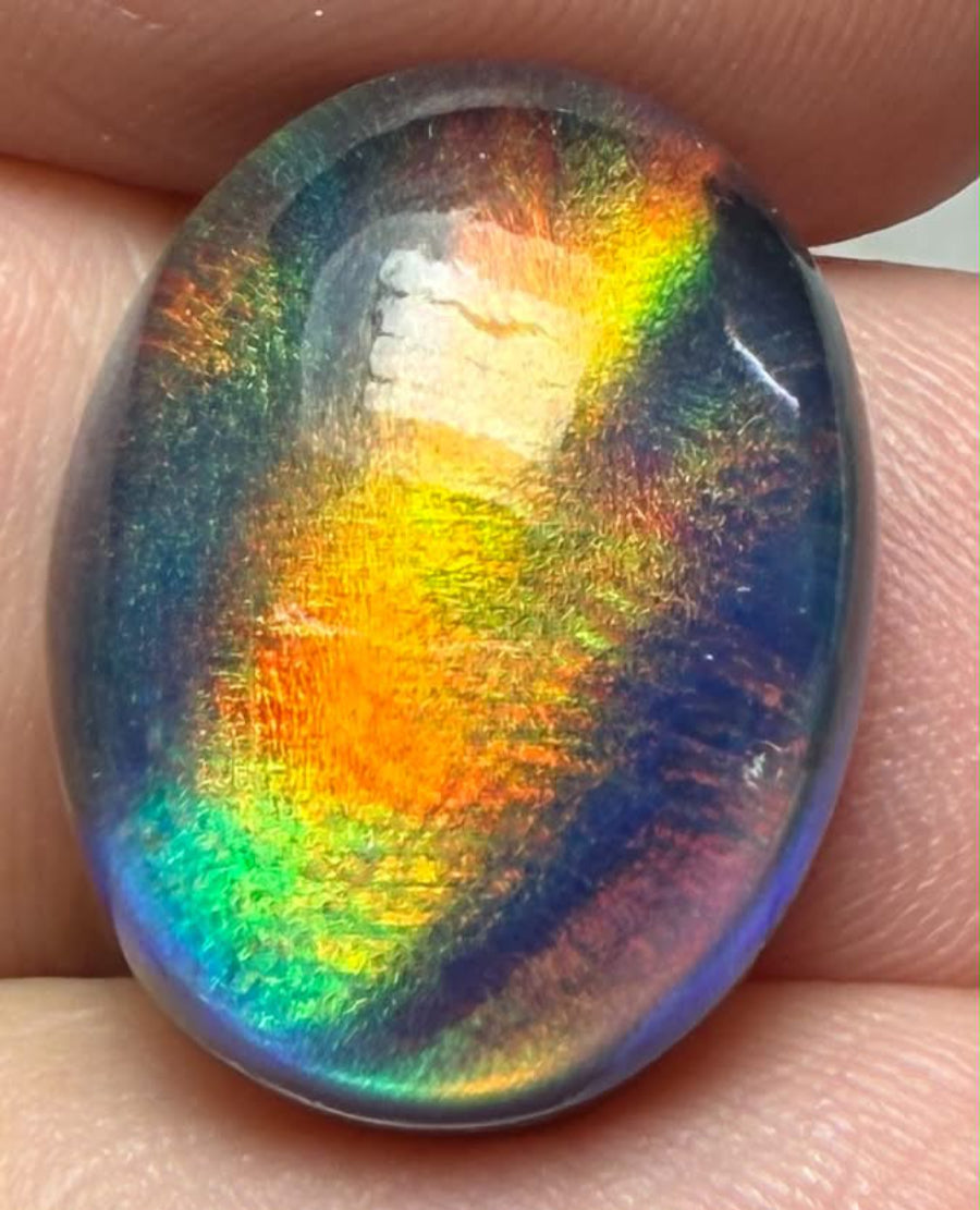 Oval 18x14mm Aurora Opal Cabochon 75