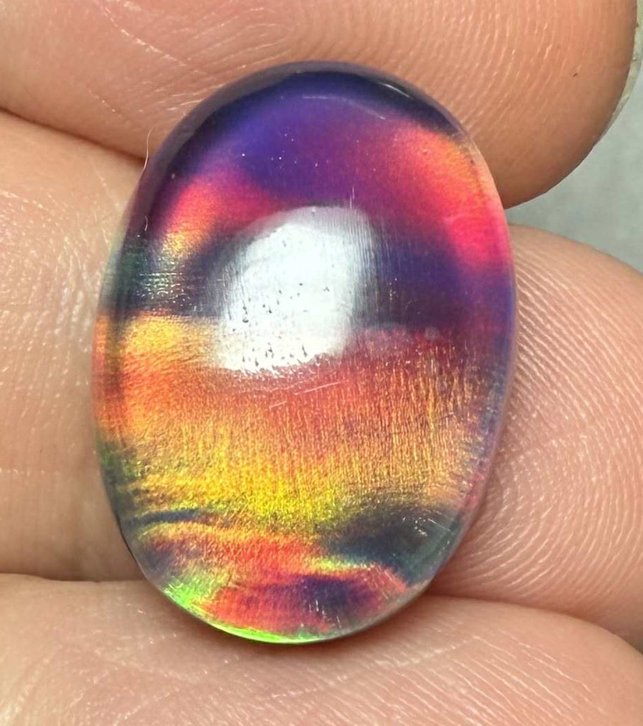 Oval 19x14mm Aurora Opal Cabochon 31