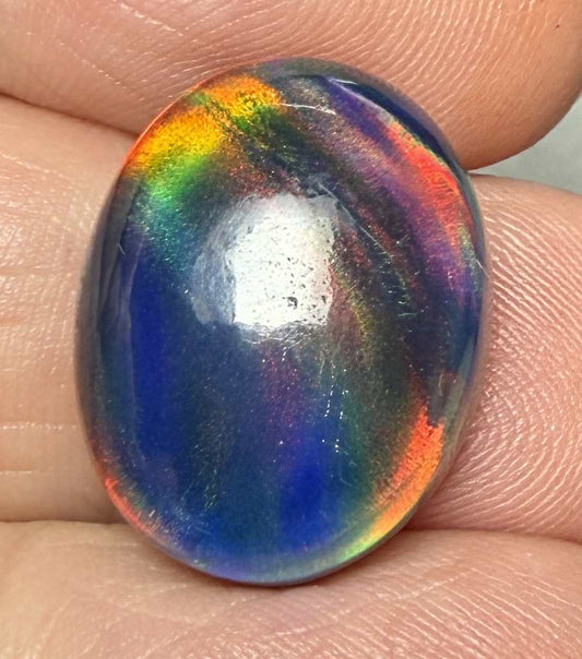 Oval 18x14mm Aurora Opal Cabochon 32