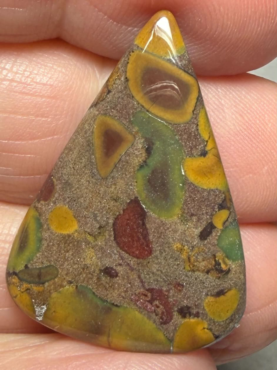 Teardrop 31x22mm Fruit Jasper Cabochon 35
