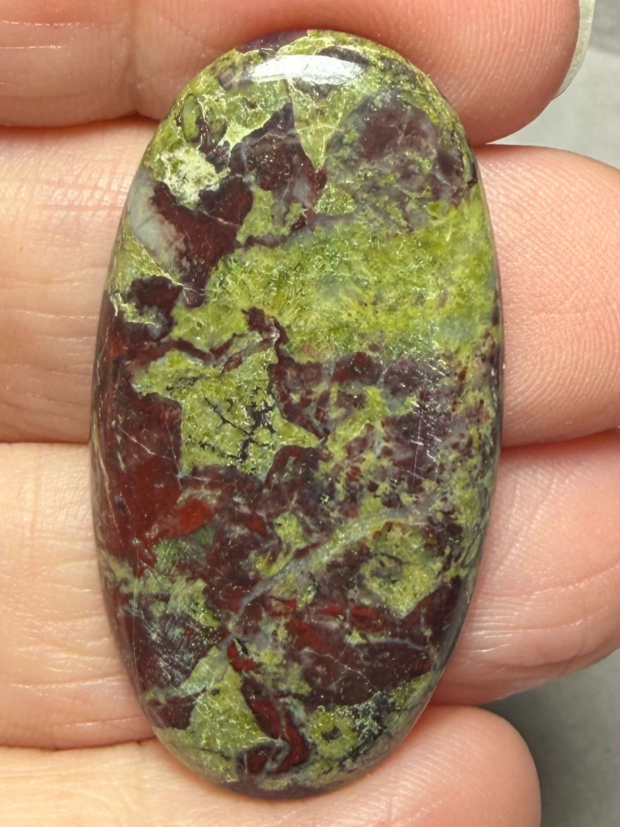 Oval 41x22mm Dragon Blood Jasper Cabochon 38