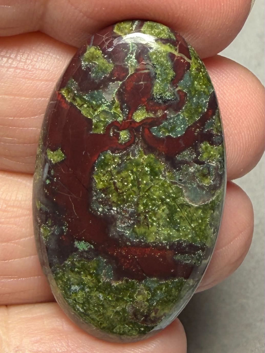 Oval 38x22mm Dragon Blood Jasper Cabochon 43