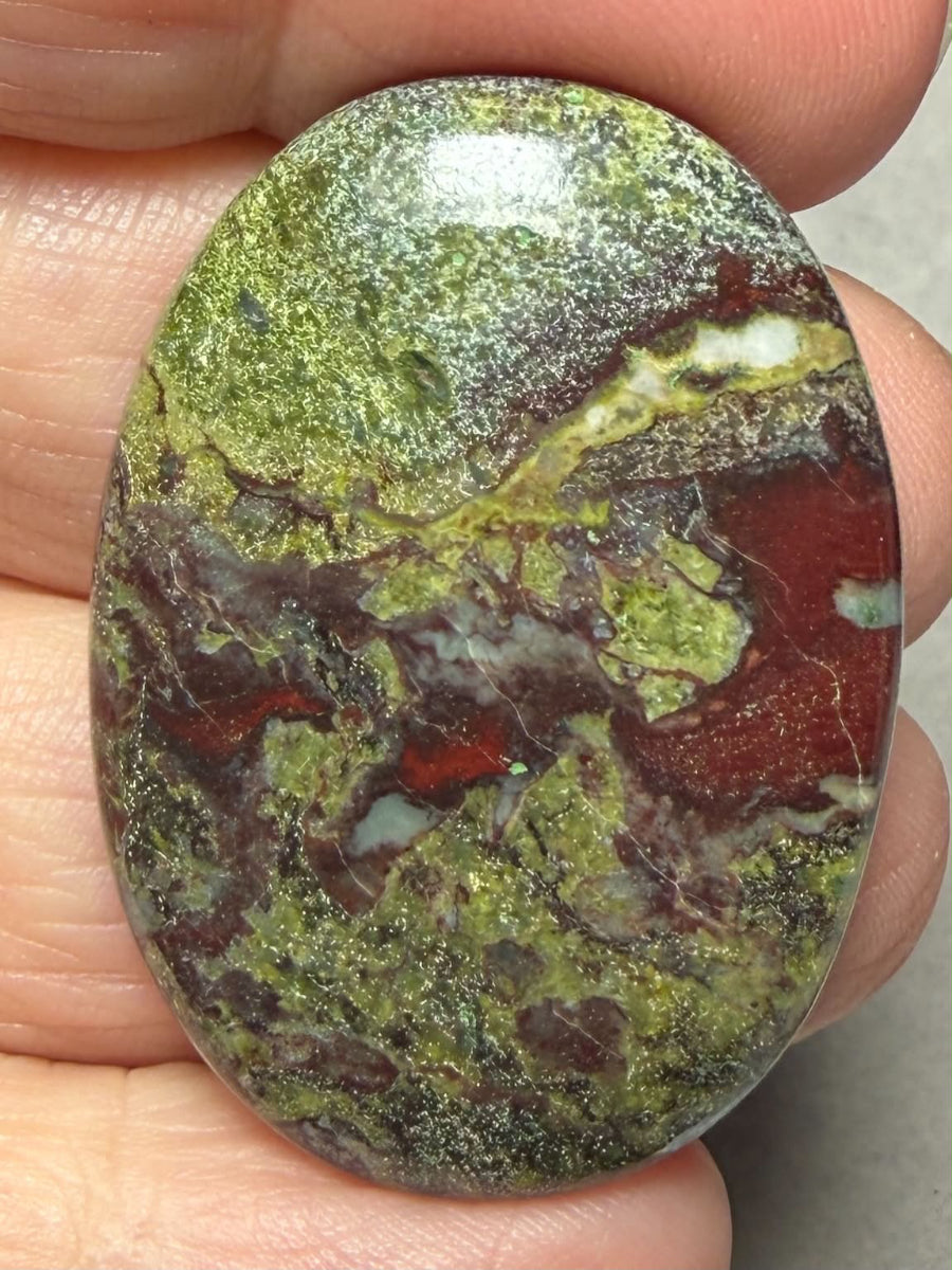 Oval 39x28mm Dragon Blood Jasper Cabochon 48