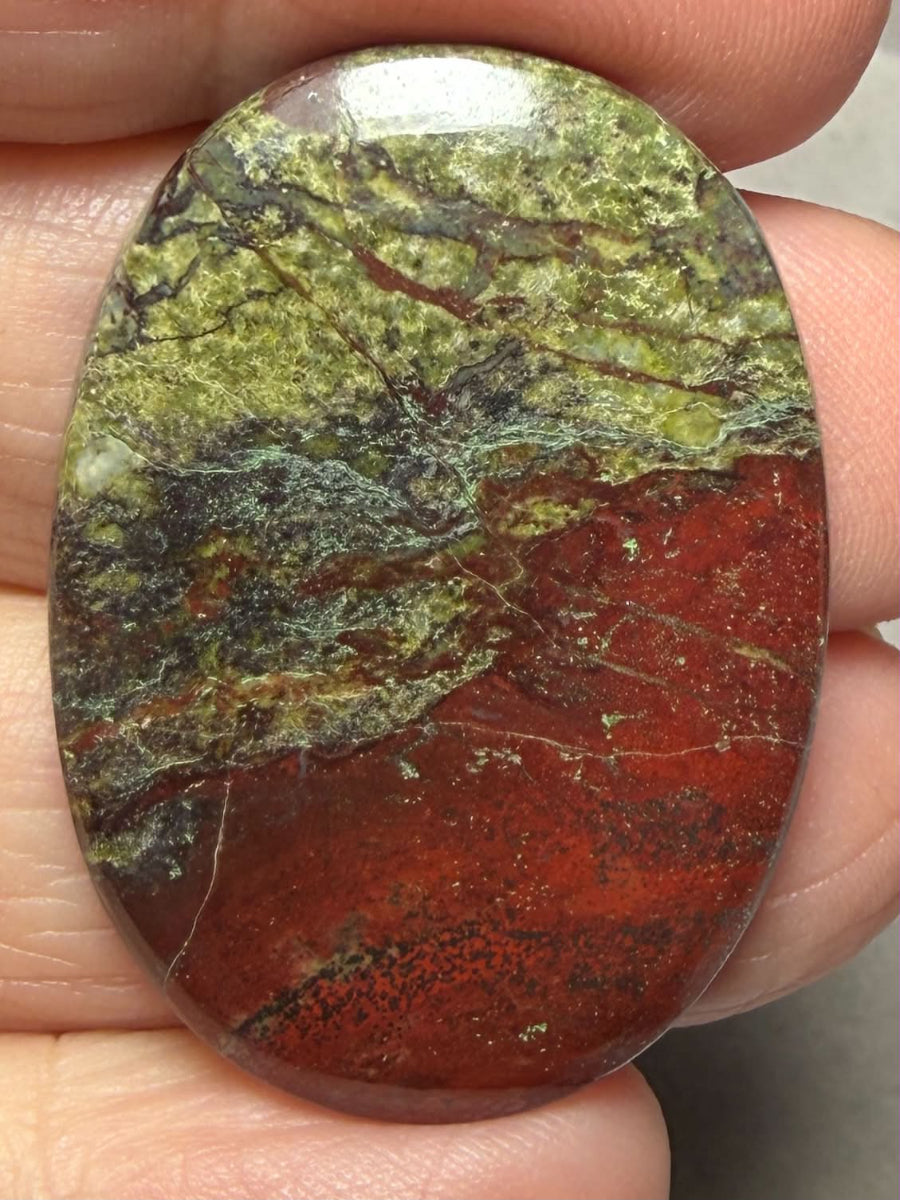 Oval 38x27mm Dragon Blood Jasper Cabochon 49