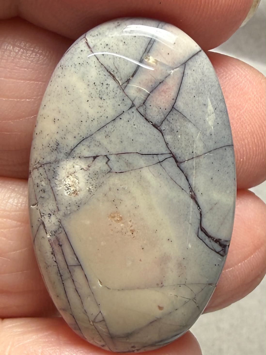 Oval 35x21mm Porcelain Jasper Cabochon 25