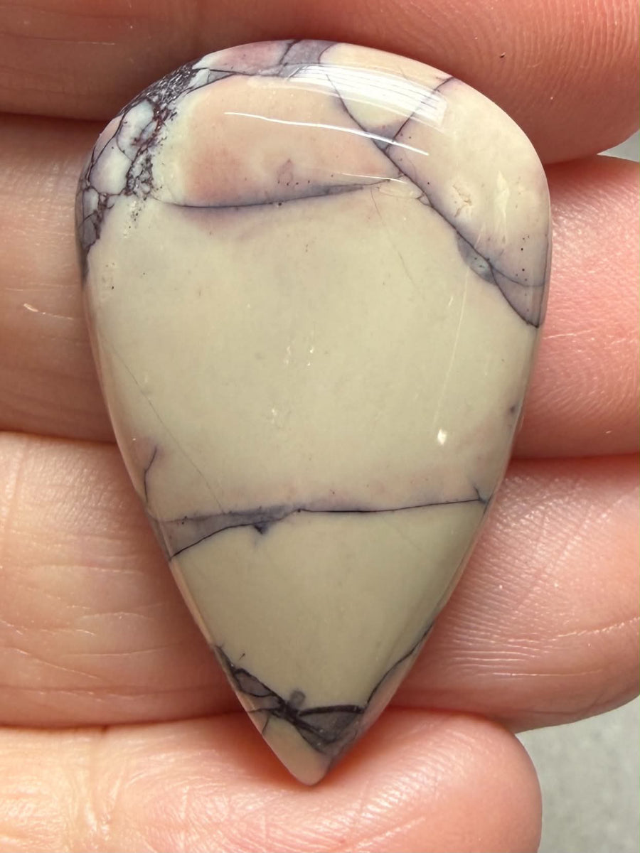 Teardrop 36x22mm Porcelain Jasper Cabochon 26