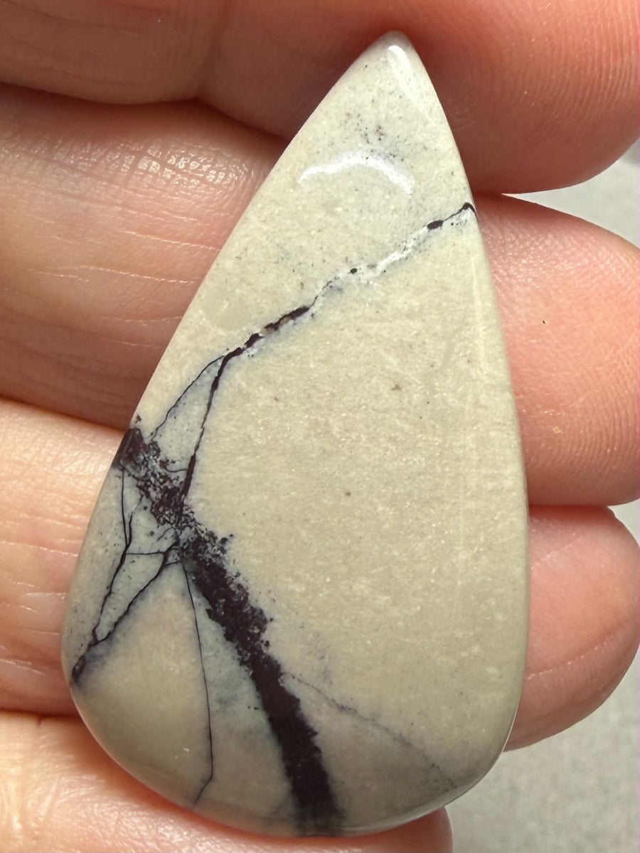 Teardrop 39x23mm Porcelain Jasper Cabochon 27