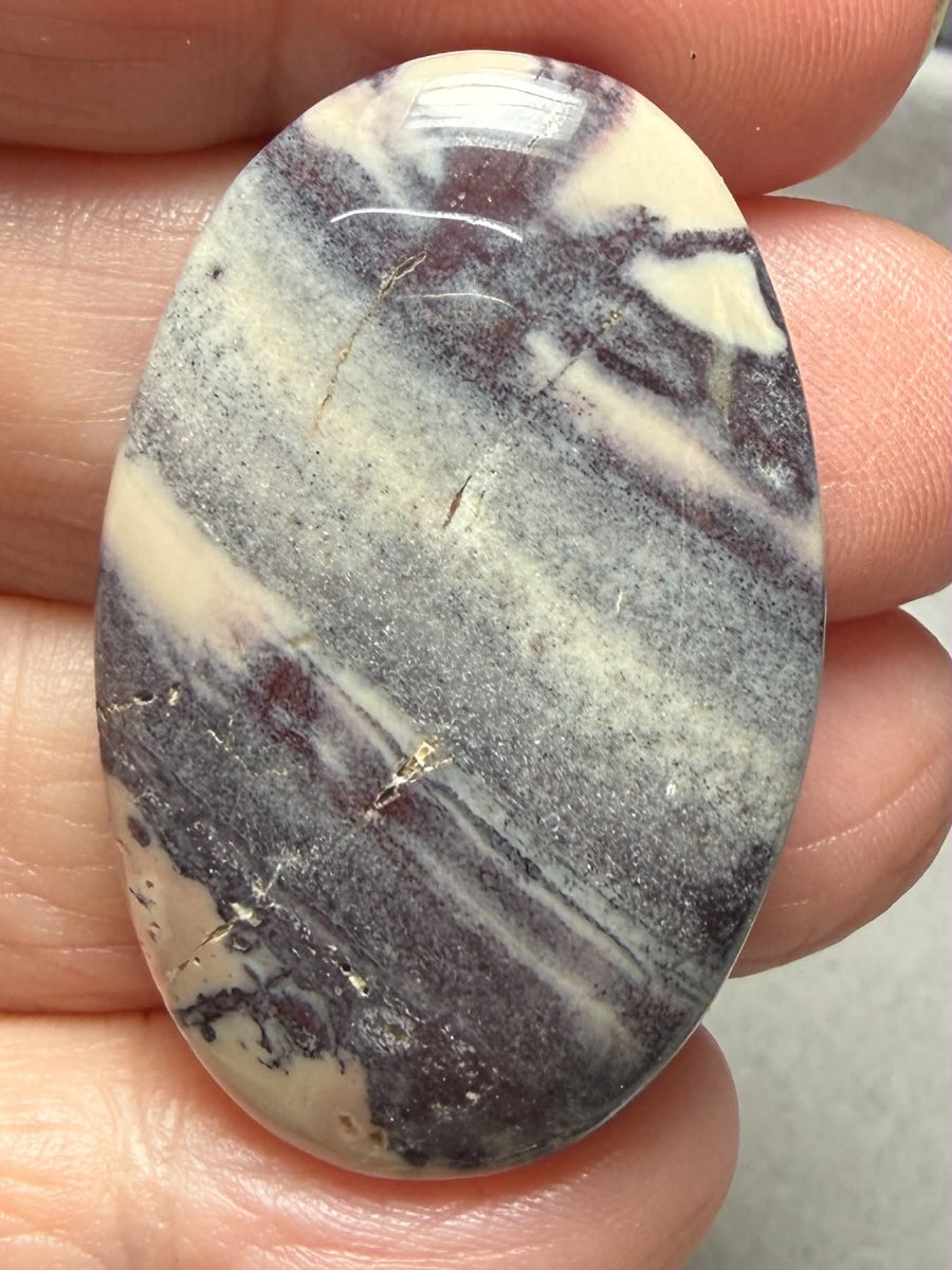 Oval 39x25mm Porcelain Jasper Cabochon 34
