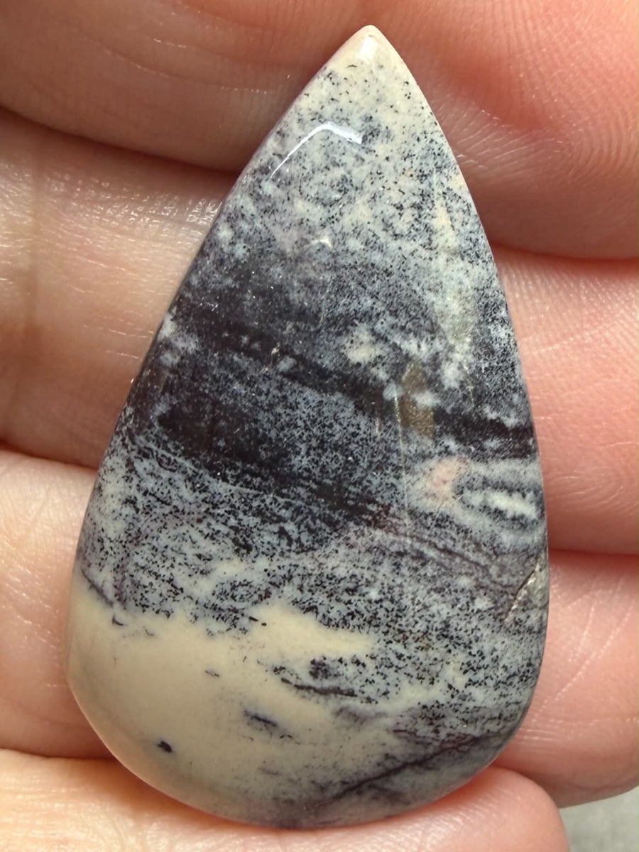 Teardrop 38x23mm Porcelain Jasper Cabochon 54