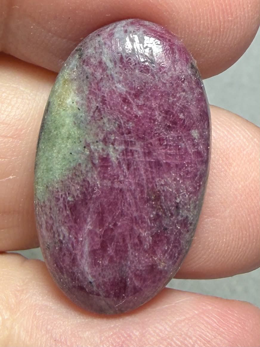 Oval 26x15mm Ruby Zoisite Cabochon 46