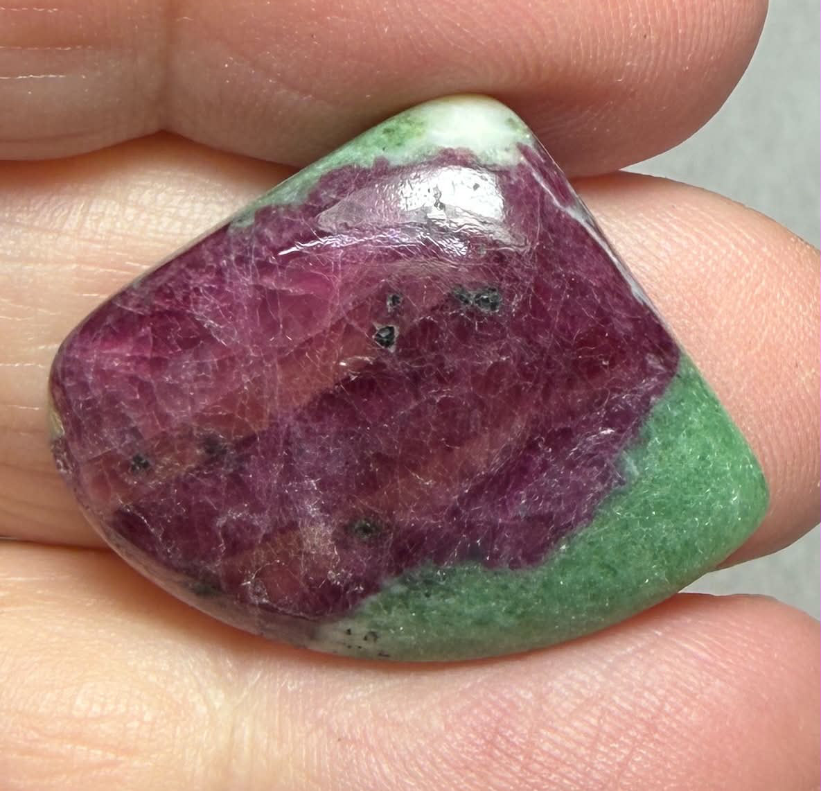 Freeform 21x27mm Ruby Zoisite Cabochon 55