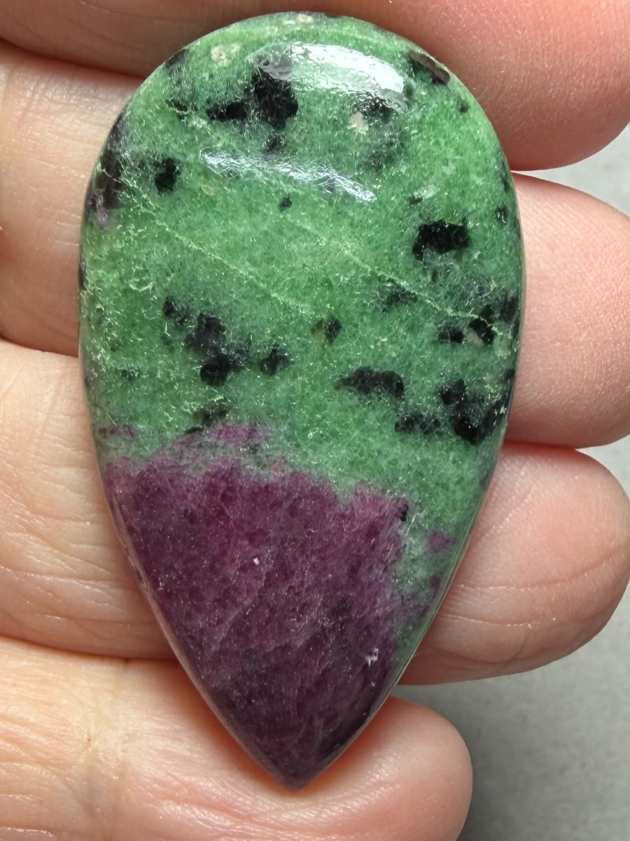 Teardrop 44x25mm Ruby Zoisite Cabochon 64