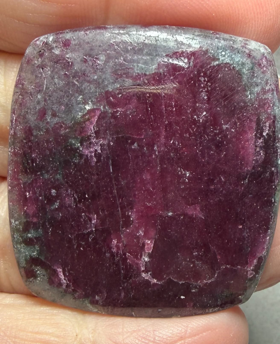 Rectangle 38x35mm Ruby Zoisite Cabochon 72