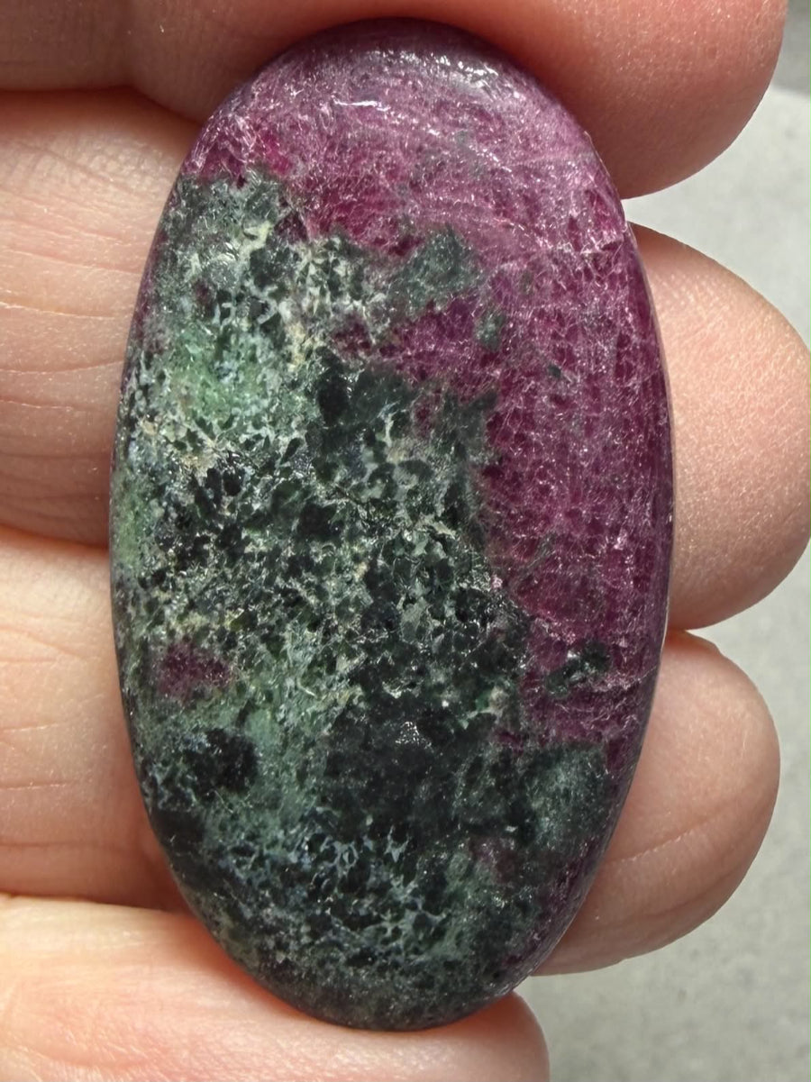 Oval 38x21mm Ruby Zoisite Cabochon 83