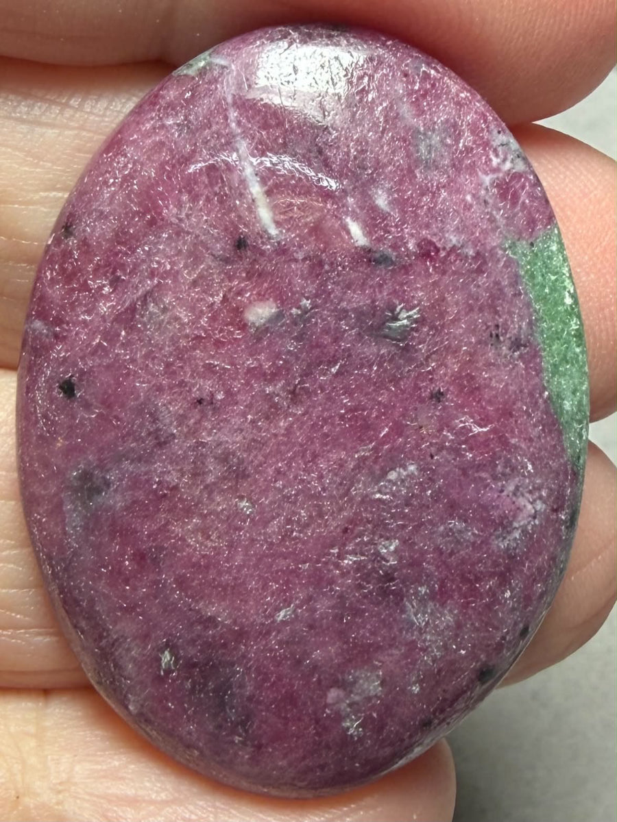 Oval 38x28mm Ruby Zoisite Cabochon 87