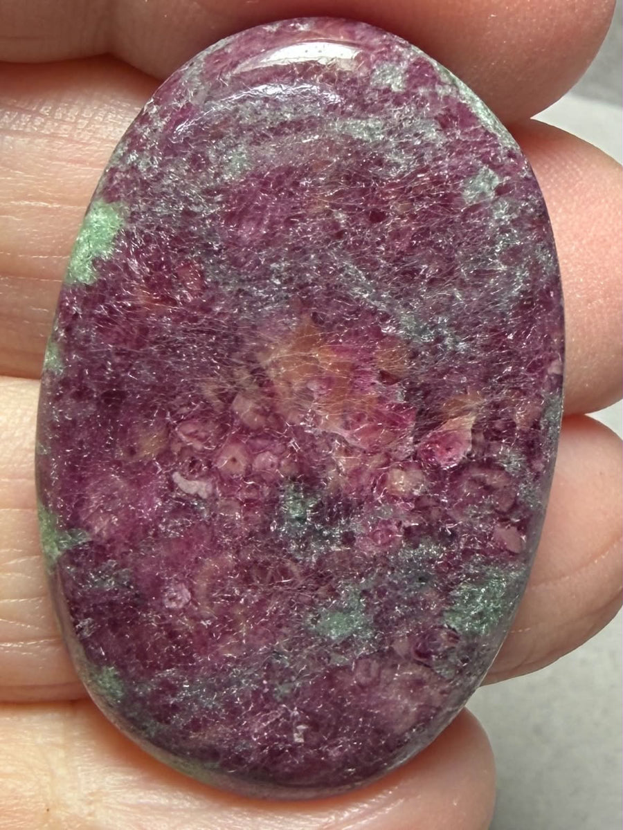 Oval 37x24mm Ruby Zoisite Cabochon 89