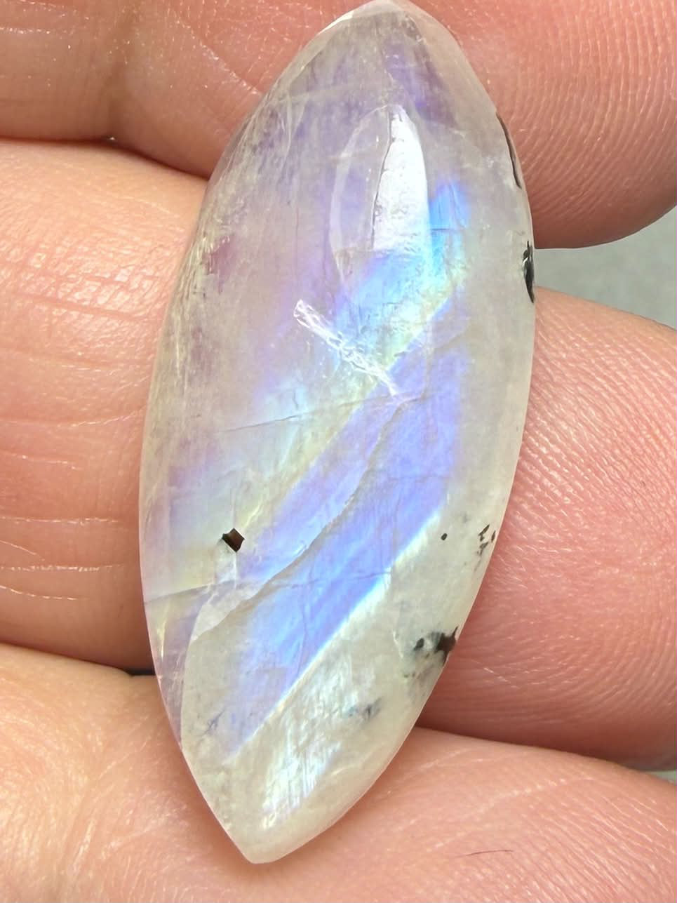 Marquise 30x13mm Rainbow Moonstone Cabochon 119
