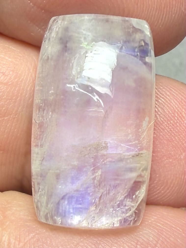 Rectangle 23x13mm Rainbow Moonstone Cabochon 130