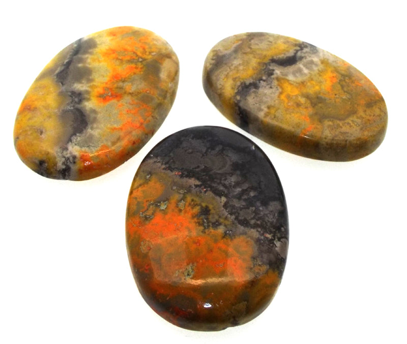 Single Oval 35mm to 40mm Long Bumble Bee Jasper Cabochon