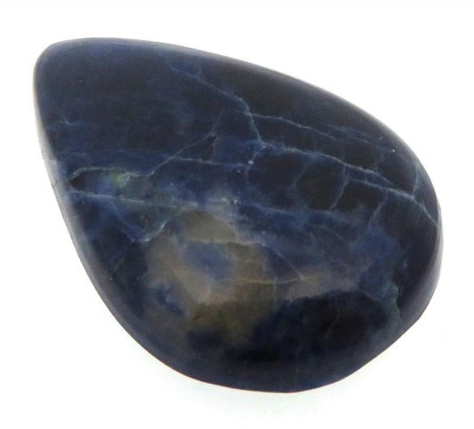 Teardrop 33x22mm Lightening Sodalite Cabochon 01