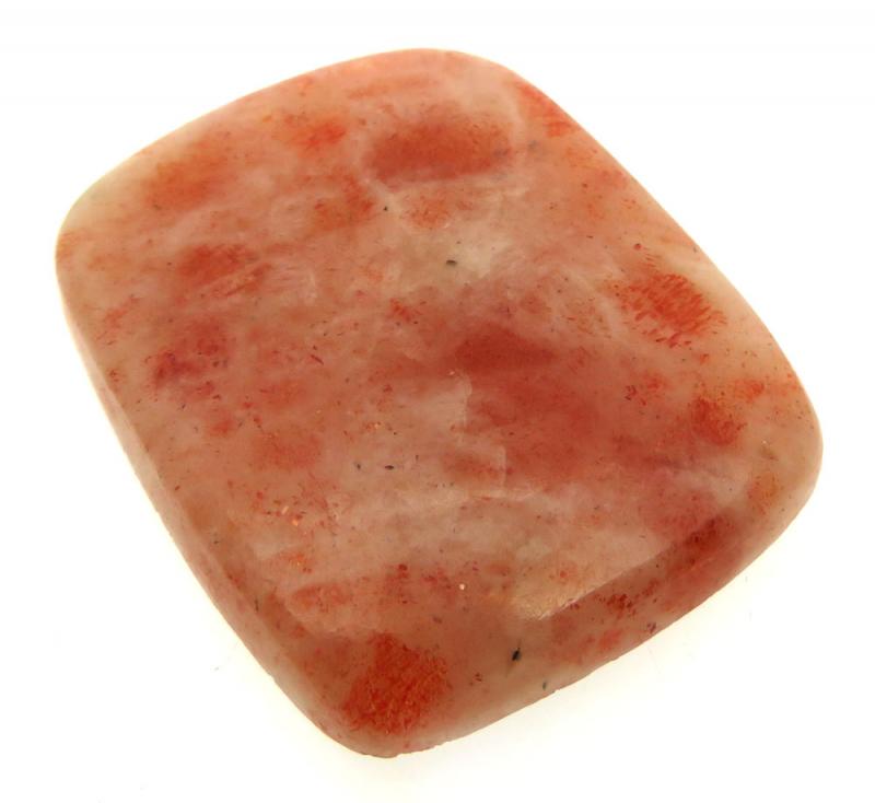 Rectangle 33x27mm Indian Sunstone Cabochon 05
