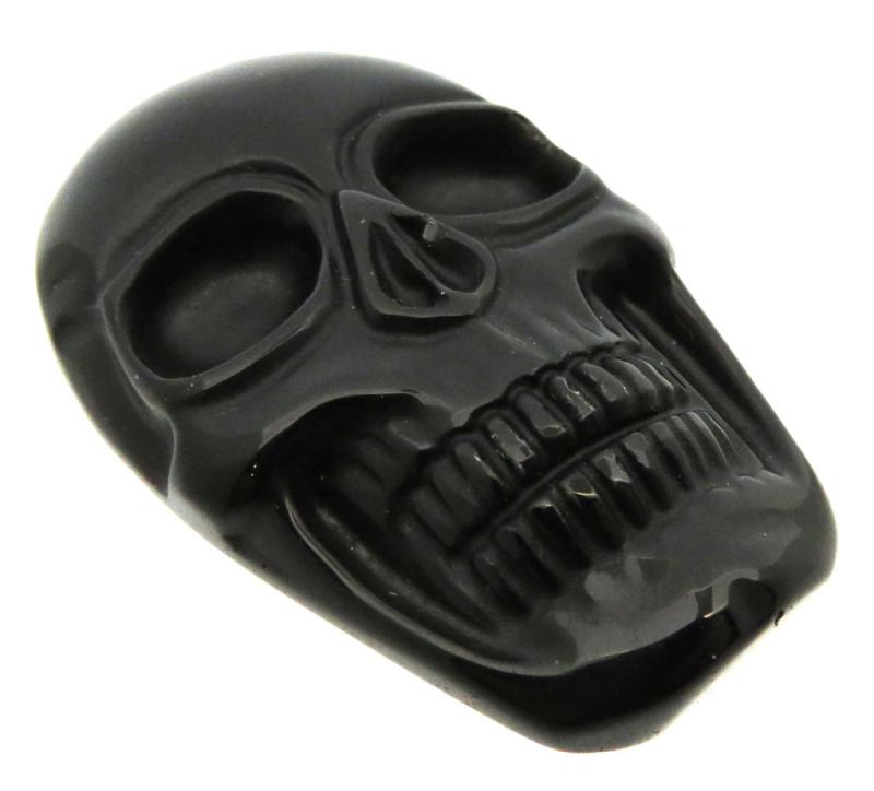 Skull 49x31mm Black Obsidian Cabochon 02