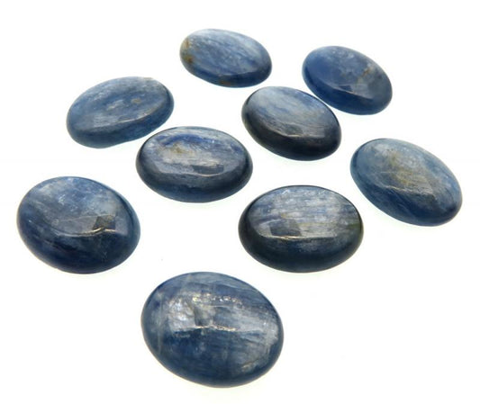 Single Oval 20mm Long Blue Kyanite Cabochon