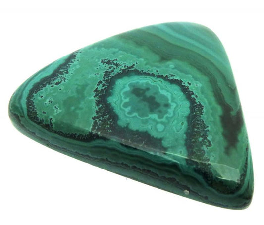 Teardrop 36x37mm Malachite Cabochon 04