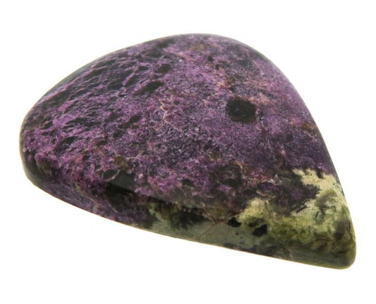 Teardrop 34x28mm Stichtite Cabochon 03