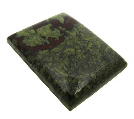 Rectangle 28x22mm Dragon Blood Jasper Cabochon 07