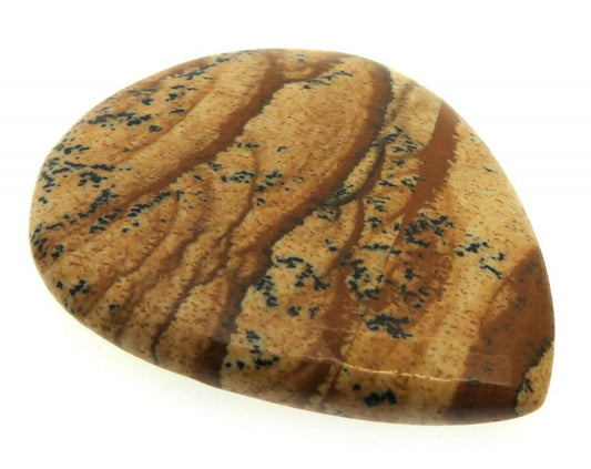 Teardrop 33x27mm Picture Jasper Cabochon 11