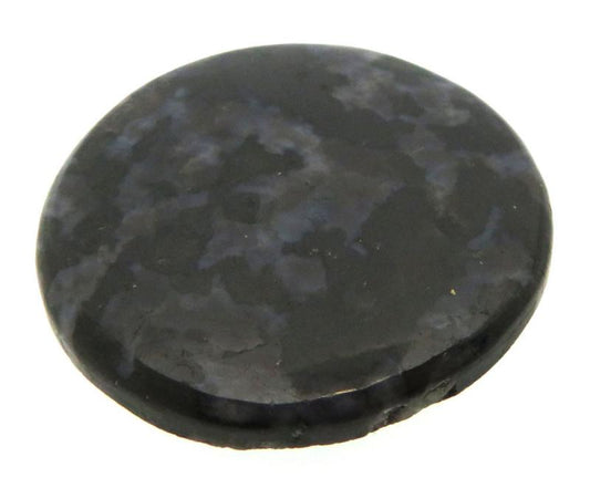 Round 34x34mm Indigo Gabro Jasper Cabochon 01