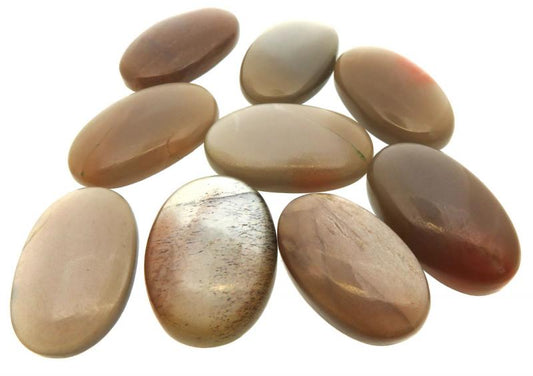 Single Oval 32mm to 35mm Long Chocolate Moonstone Cabochon
